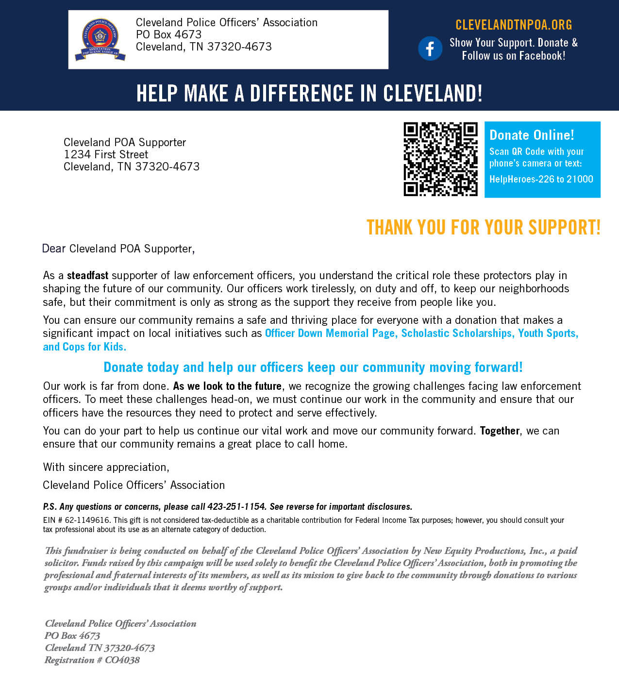 Donation Letter